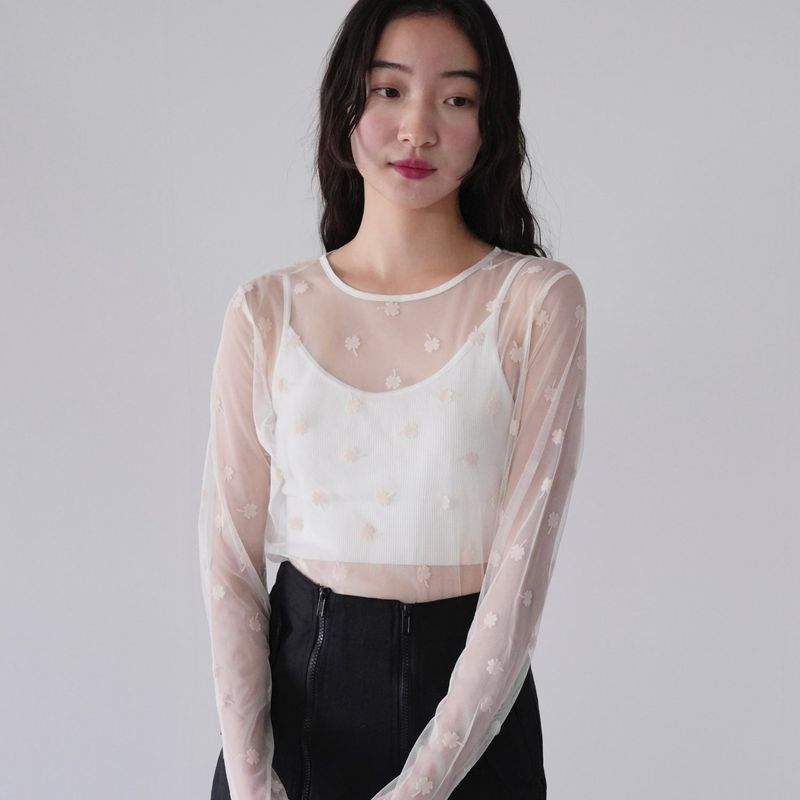 clover see through tops