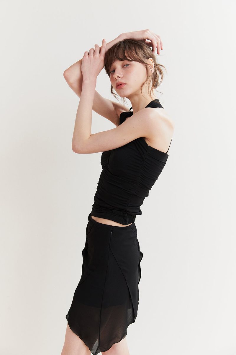 FAIRY HALTER TOP black