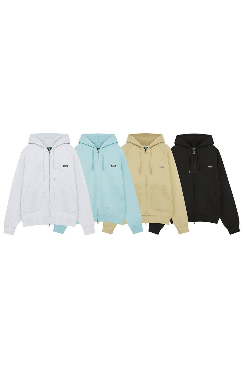 VENTIQUE Raglan hood zip-up 4color