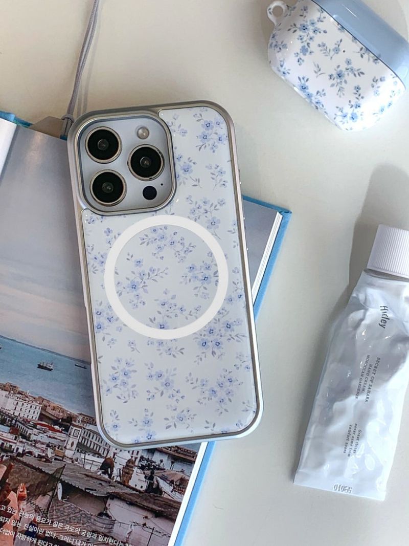 [MADE]コットンキャンディ シルバーエポキシ MagSafe iPhoneケース