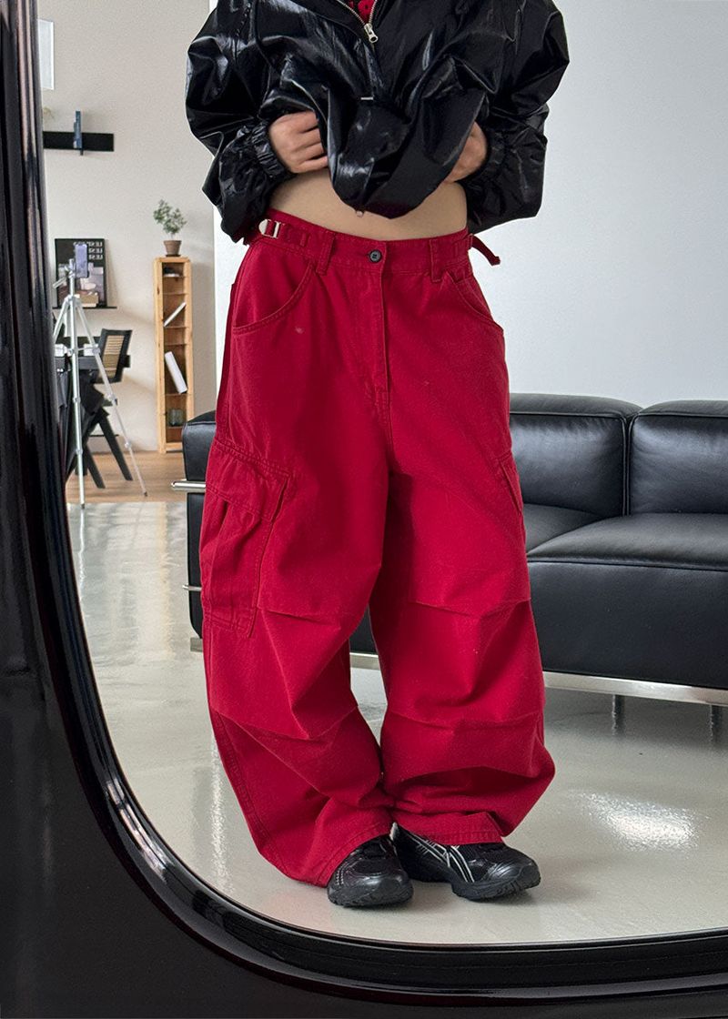 POCKET BUTTON CARGO PANTS