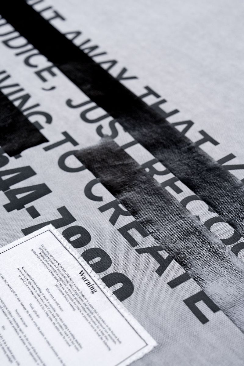 BBD Hidden Slogan Pigment T-Shirt (Gray)