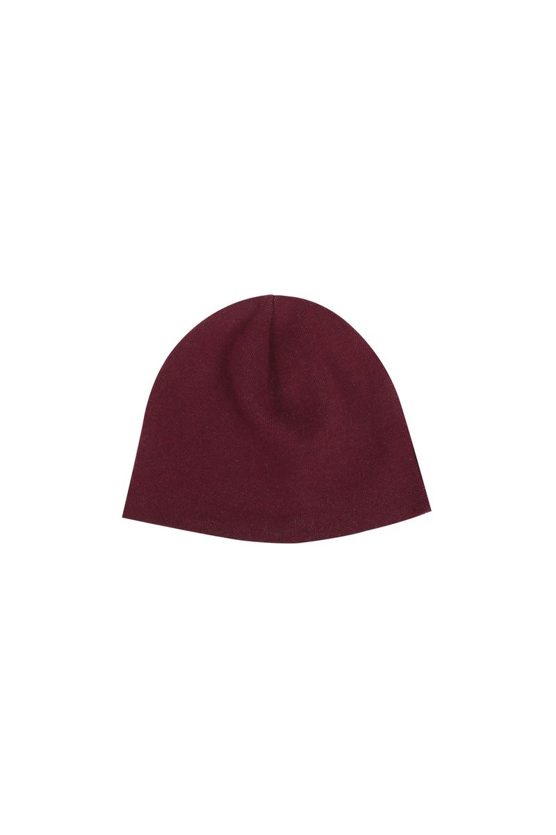 ROSE JACQUARD BEANIE #WINE