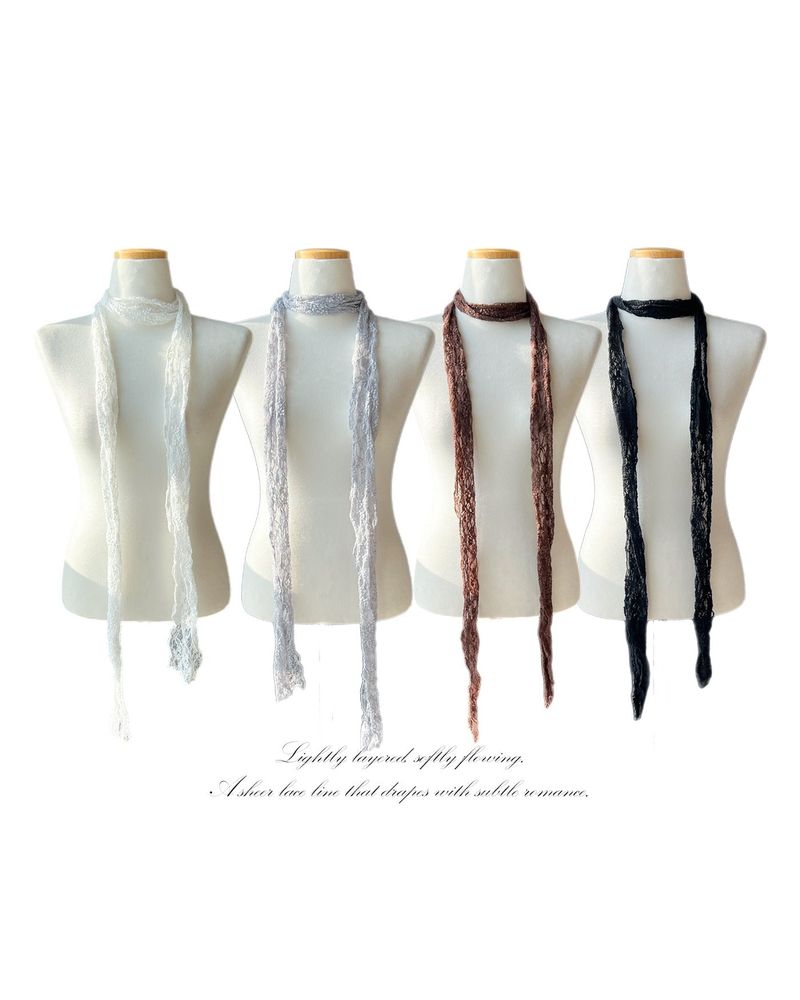 GUSTA（グスタ）の「Lace Sheer Long Scarf（Fashion Accessories）」