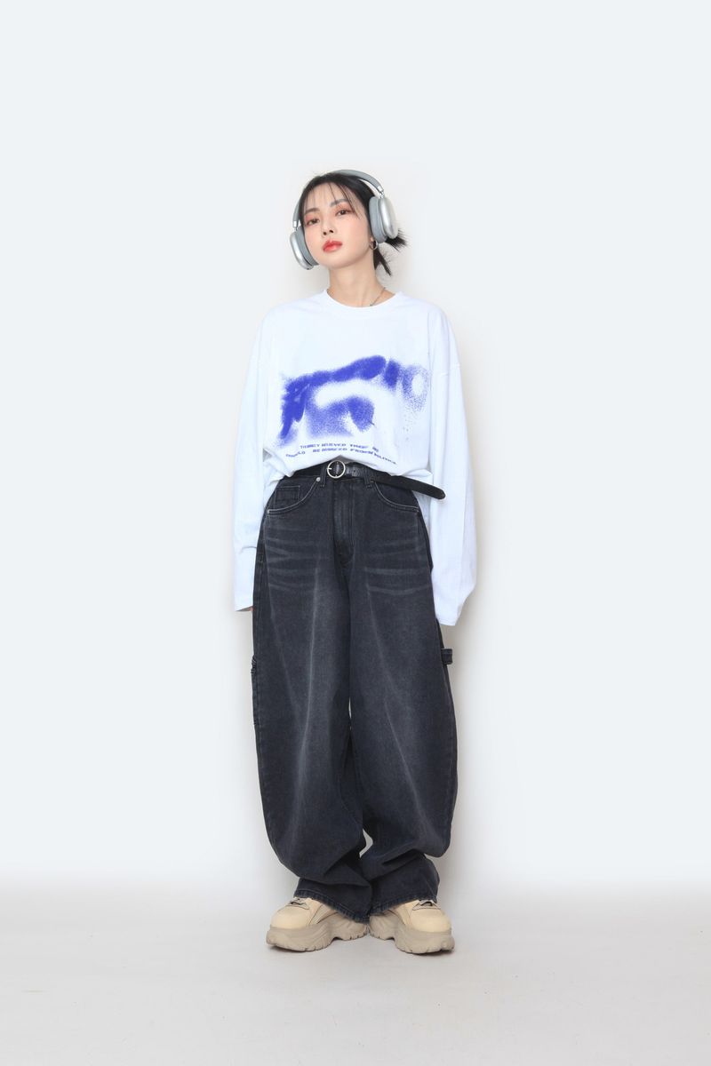 Saoko Printed Long Sleeve T-Shirt