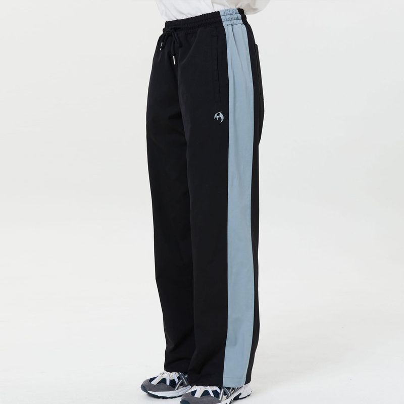 Line color block wide track pants