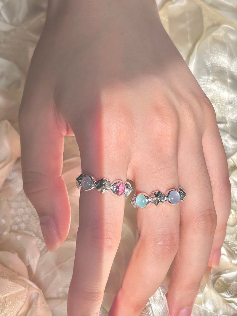 DANI（ダニ）の「(Open Ring)Creamy Cabochon Ring（Accessories）」