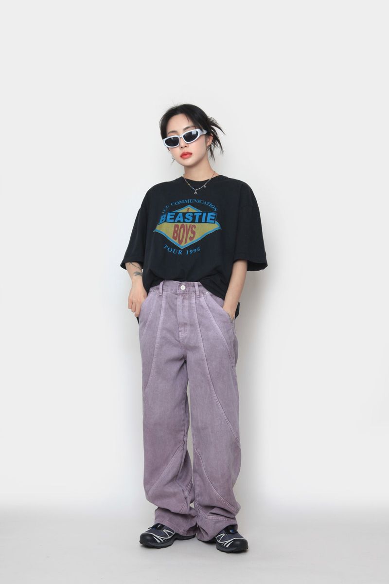 Wave Pigment Denim Pants