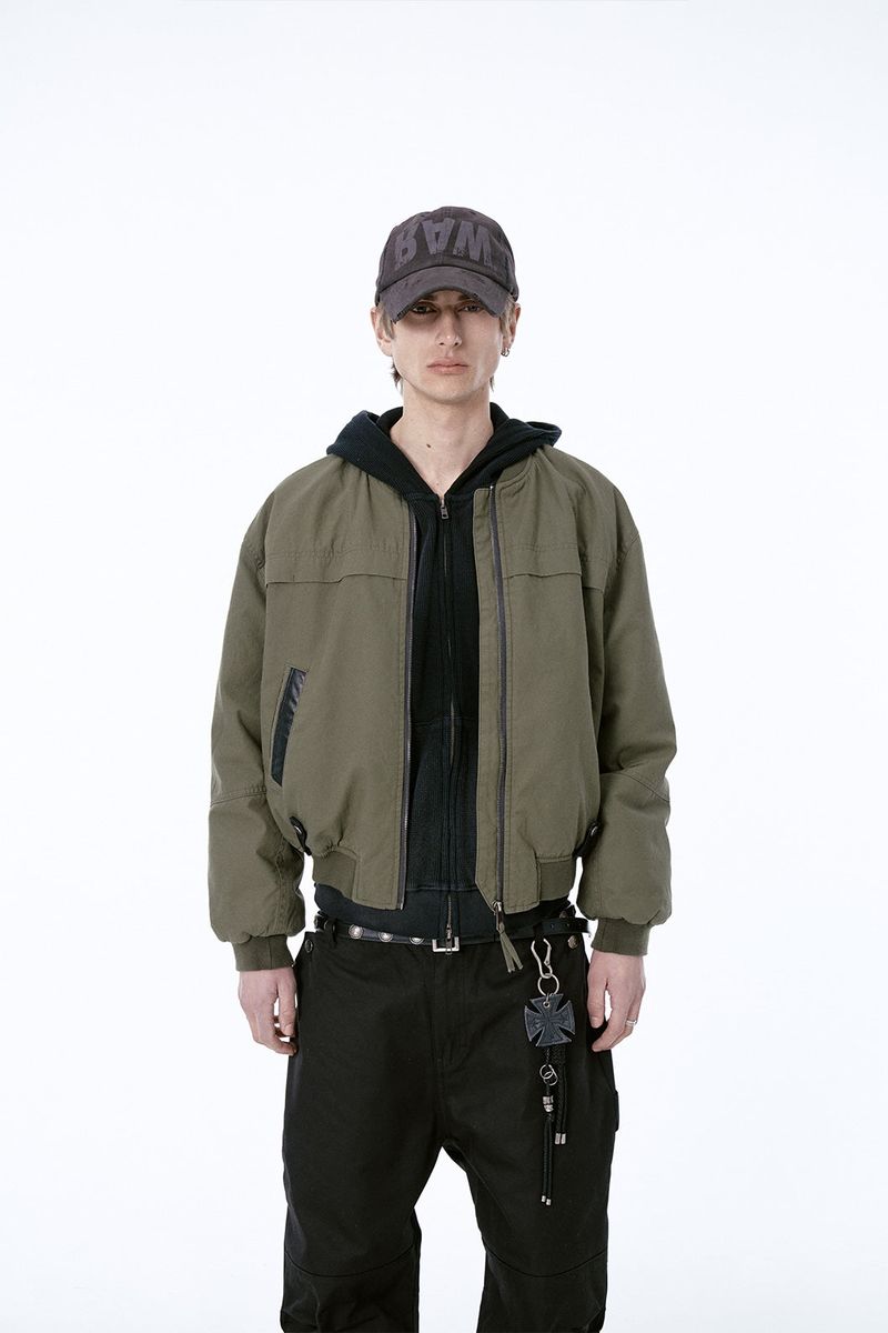 ETCE（イーティーシーイー）の「WASHED BOMBER JACKET (KHAKI)（Jackets/Outerwear）」