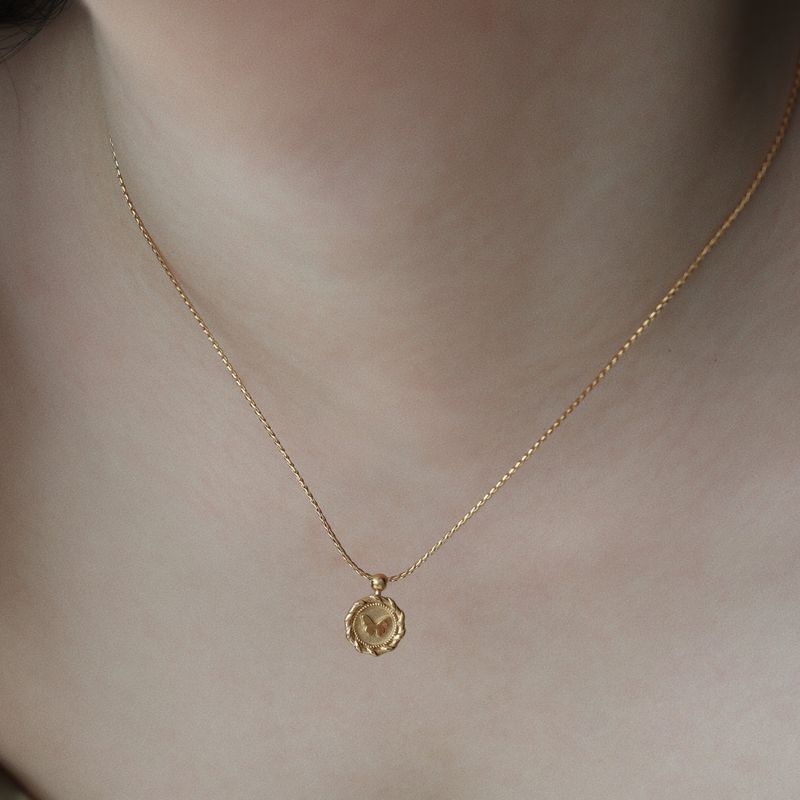 【MADE】 Butterfly signet necklace