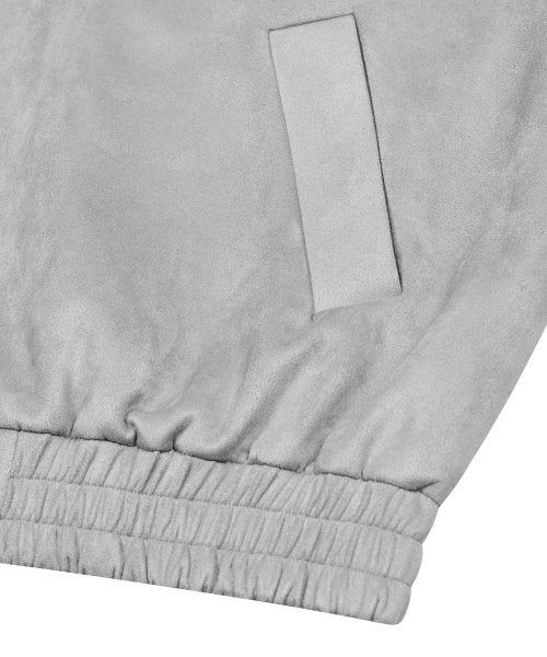 87-STAN009 [Vegan Suede] Standard Blouson Suede Jacket GRAY