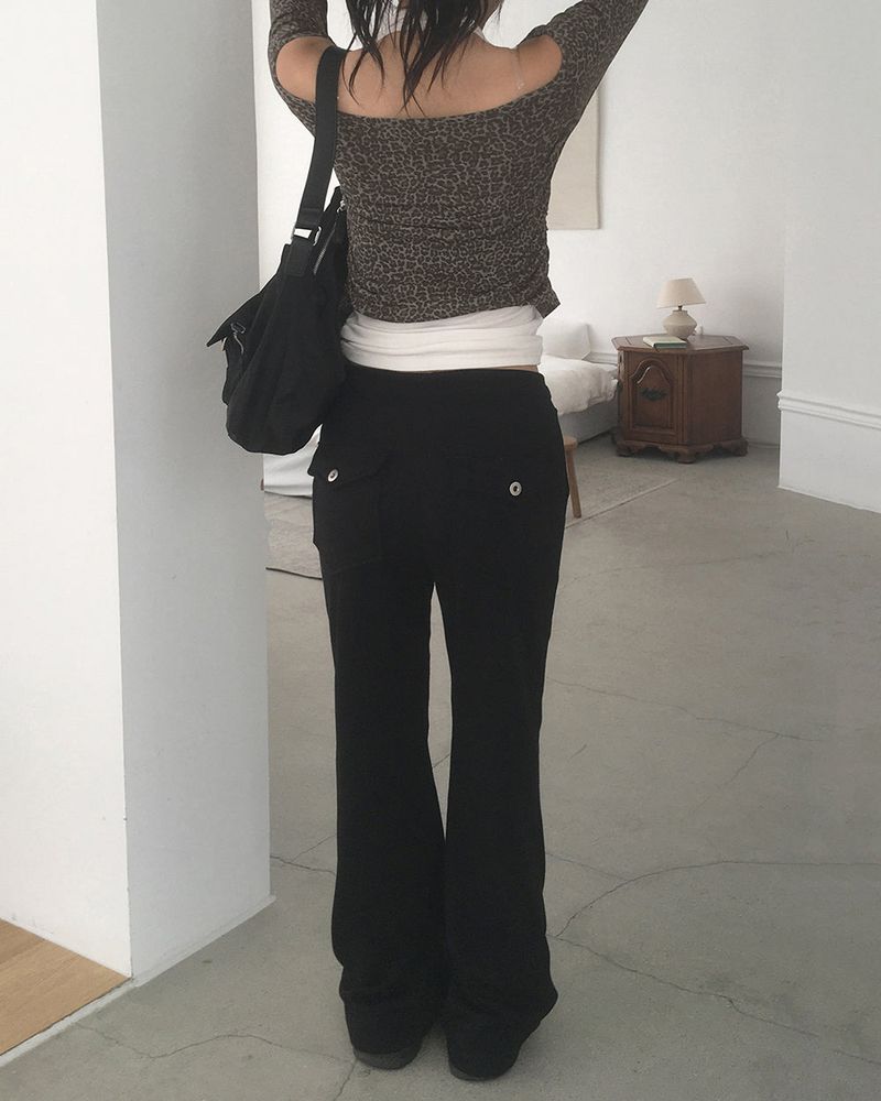 Niu Back Pocket Bootcut Sweat Pants
