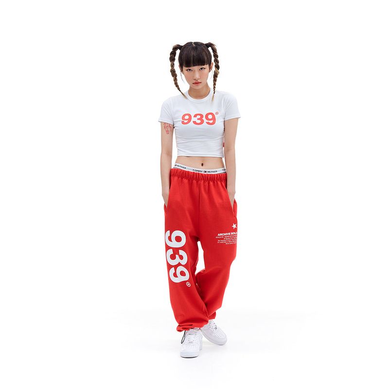 939 LOGO CROP TOP (WHITE)