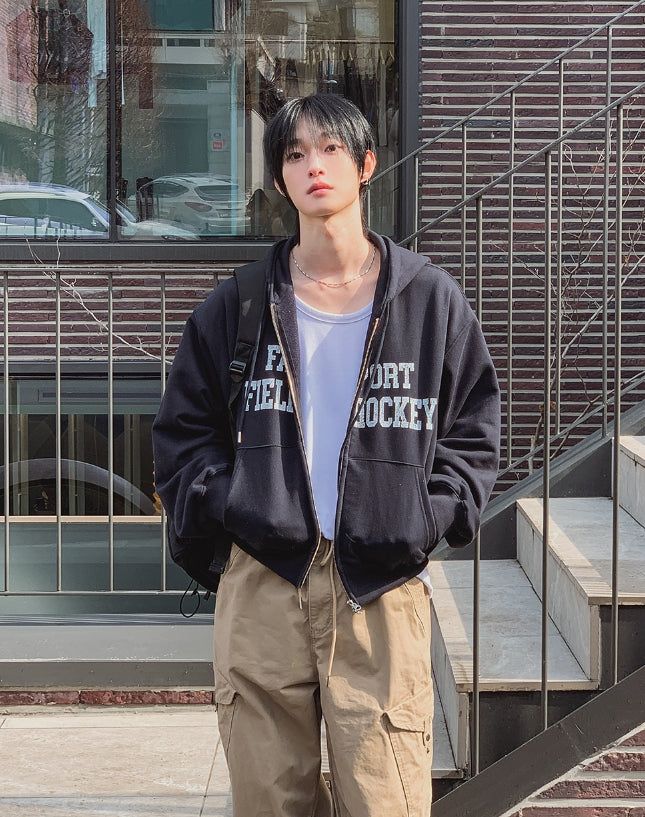 Philo Two-Way Crop Hood Zip-Up