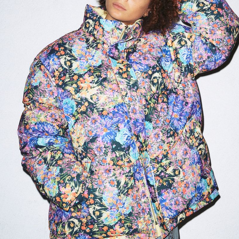 SOLARBALL FLOWER FLAME REVERSIBLE PUFFER LEMON