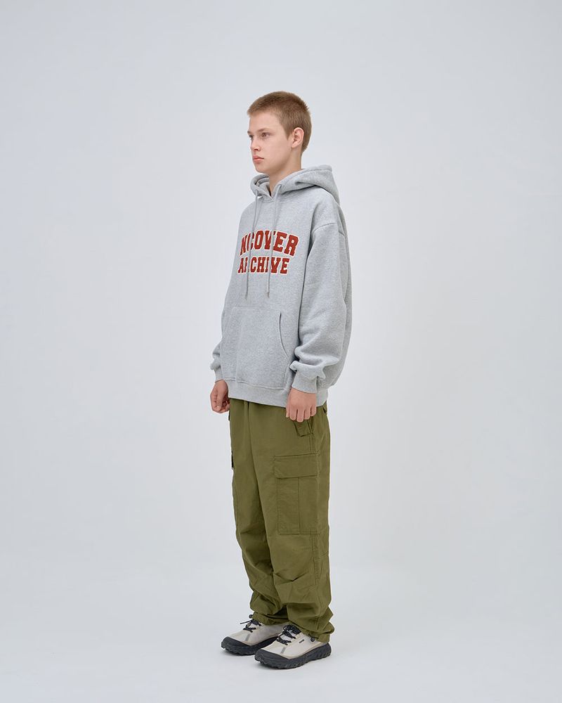SCRIPT LOGO SWEAT SHIRTS - GRAY