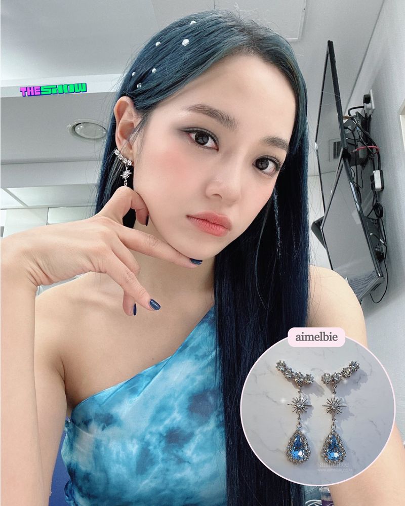 [IVE Liz Earring] Stellar Elf Earring - Light Sapphire