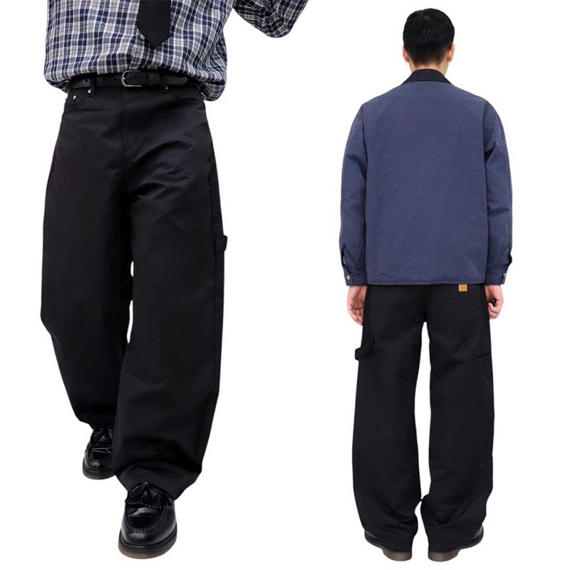 Semi-Wide Patch Carpenter Pants