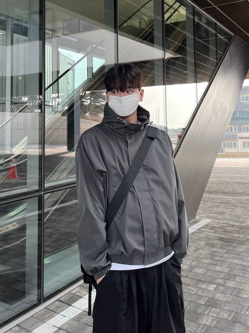 WHAT A LOOK（ワット ア ルック）の「Squre hood windbreaker（Jackets/Outerwear）」