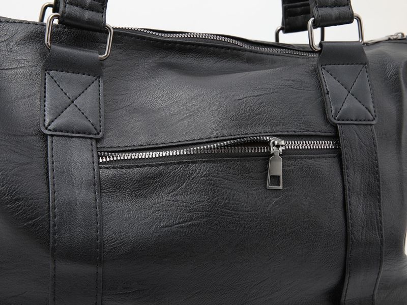 Clock Leather Tote Crossbody Bag