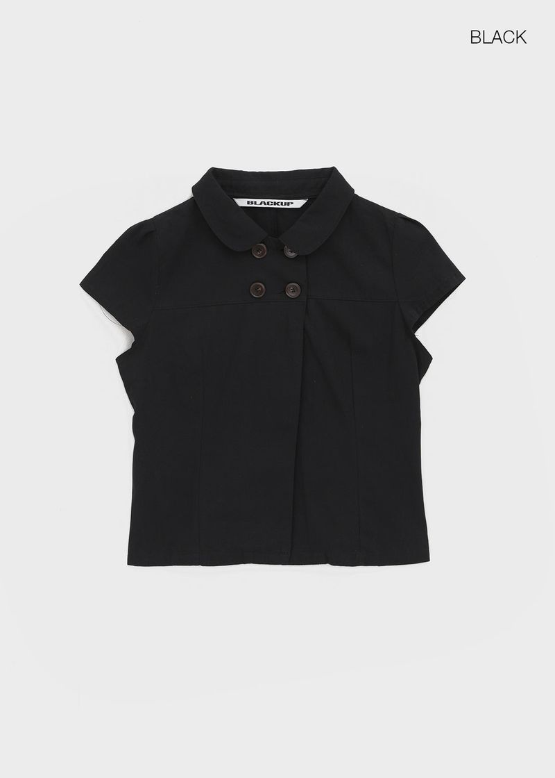 [MADE] Conto Double Button Short Sleeve Shirt