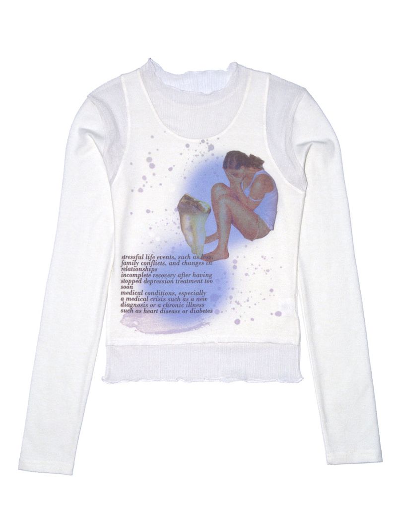 Anxiety disorder long sleeve IVORY