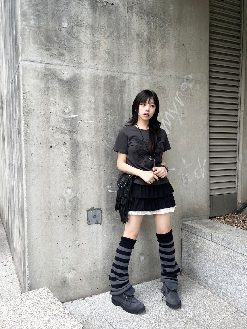 Stripe leg warmer
