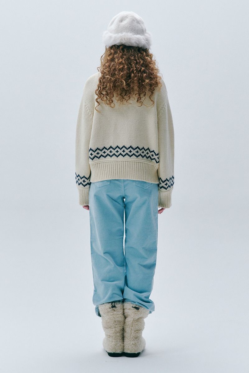 Bunny Heart Cardigan [Ivory]