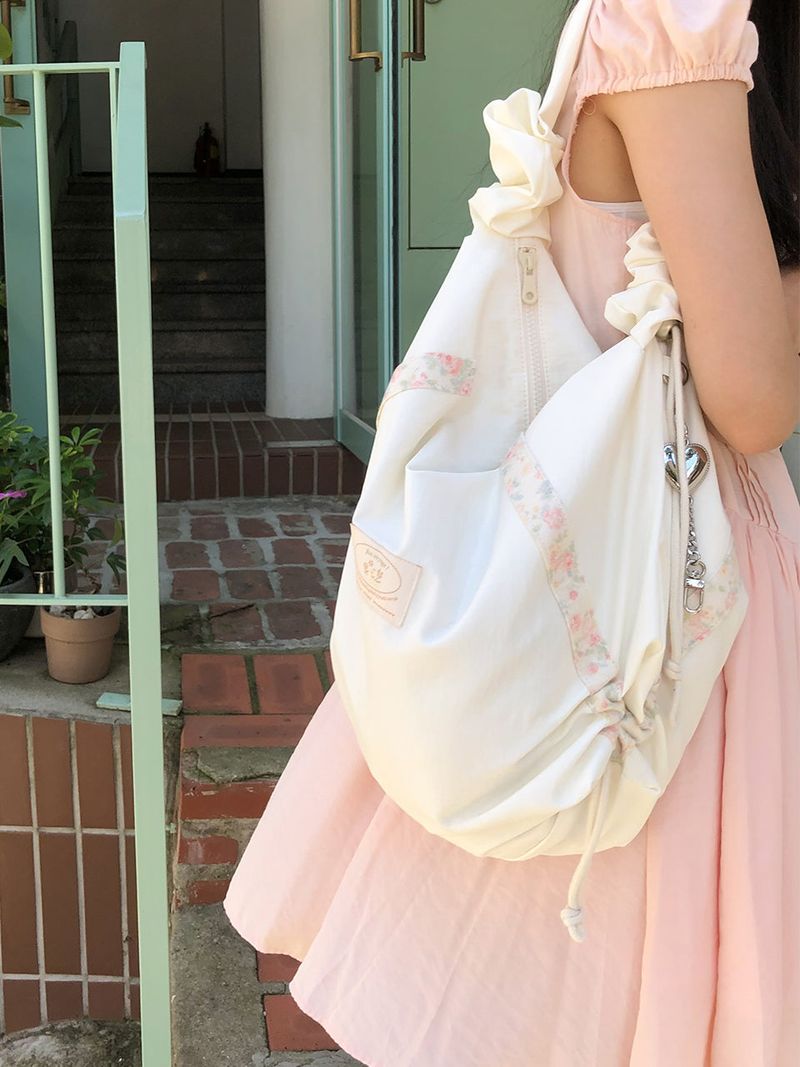 Floweret wrinkle bag_flora