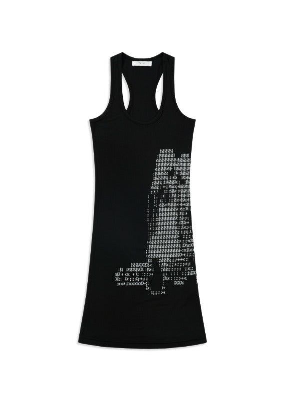 Kyoiii（キョイ）の「(AESPA NINGNIG PICK) TWIN GIRL TANK DRESS (BLACK)（Dresses）」