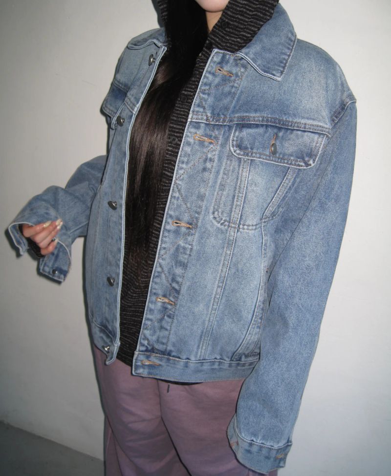 [UNISEX] ベーシッククロッピードデニムジャケット(3 Sizes, 4 Colors)