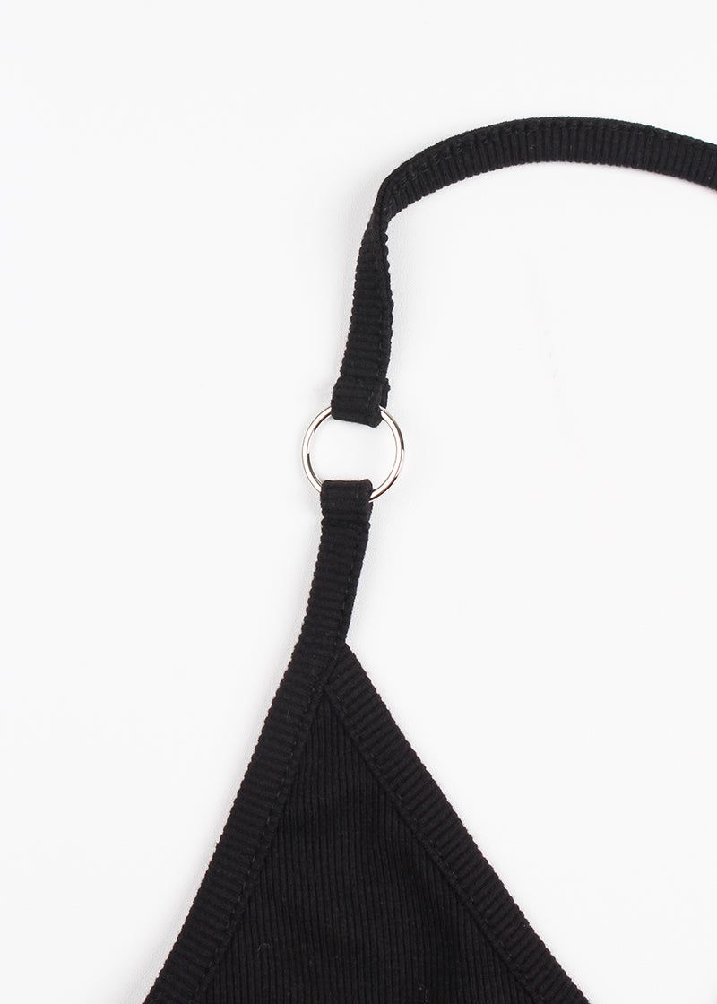 RING HALTER SLEEVELESS