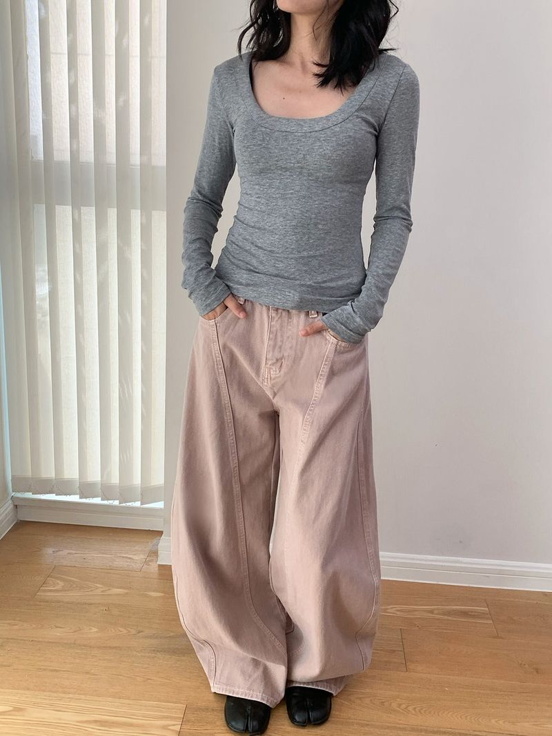 ID Cotton Wide Pants