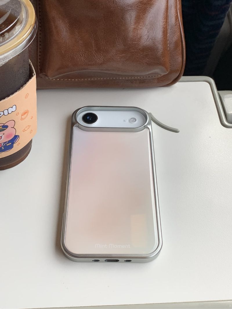 [MADE]サンセット シルバーエポキシバンパー iPhoneケース