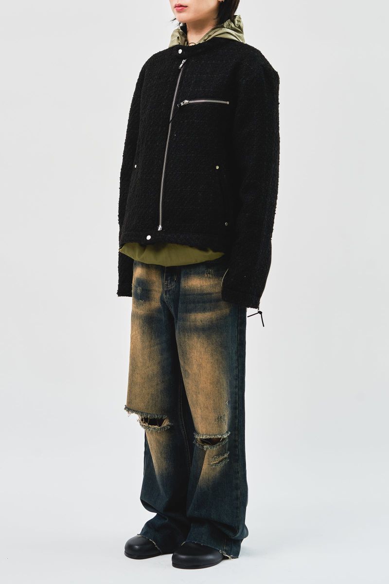 Temple Tweed Biker Jacket