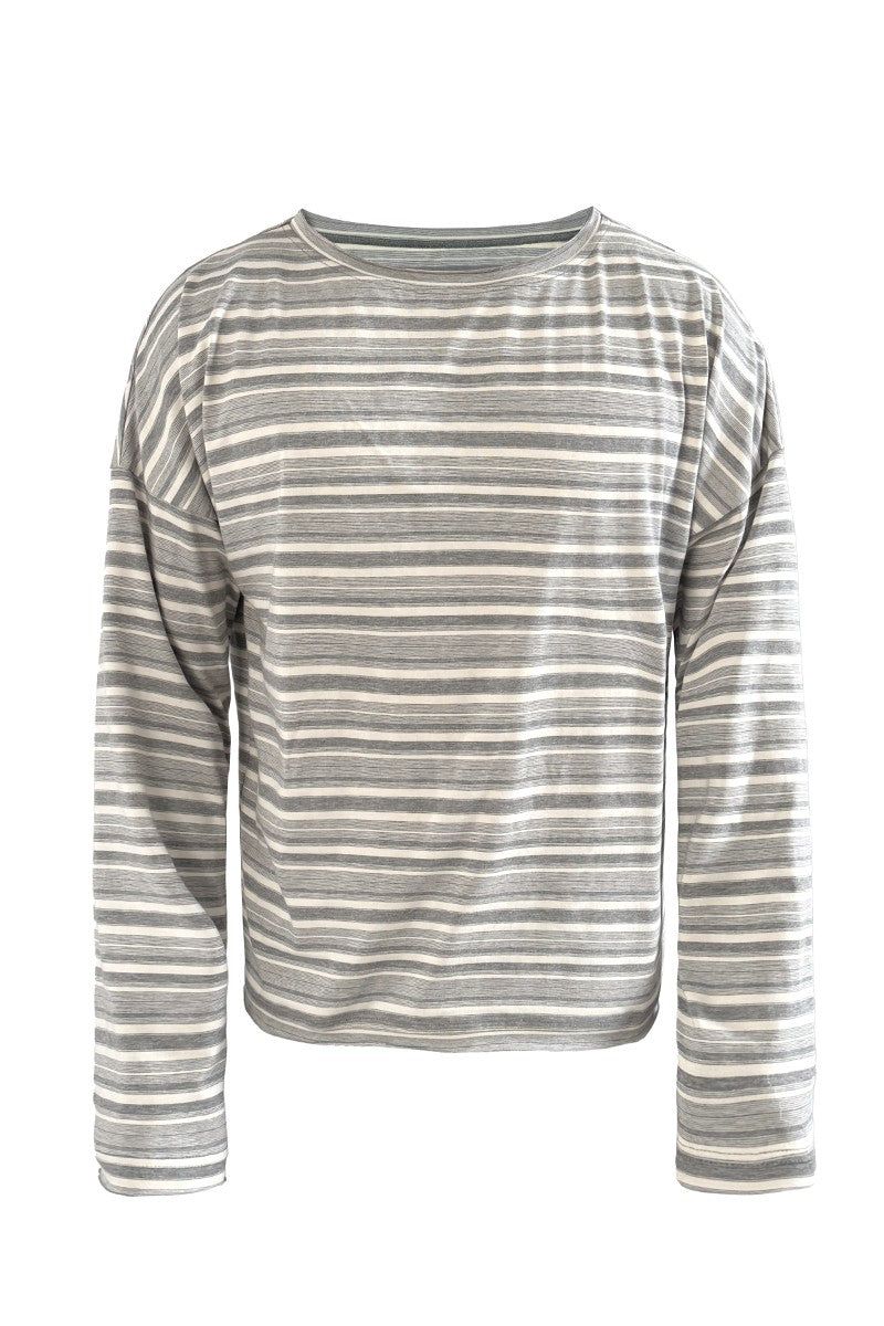 JCAESAR(ジュリウス・シーザー)の「Striped Rolled Cuff Long Sleeve(Tops)」