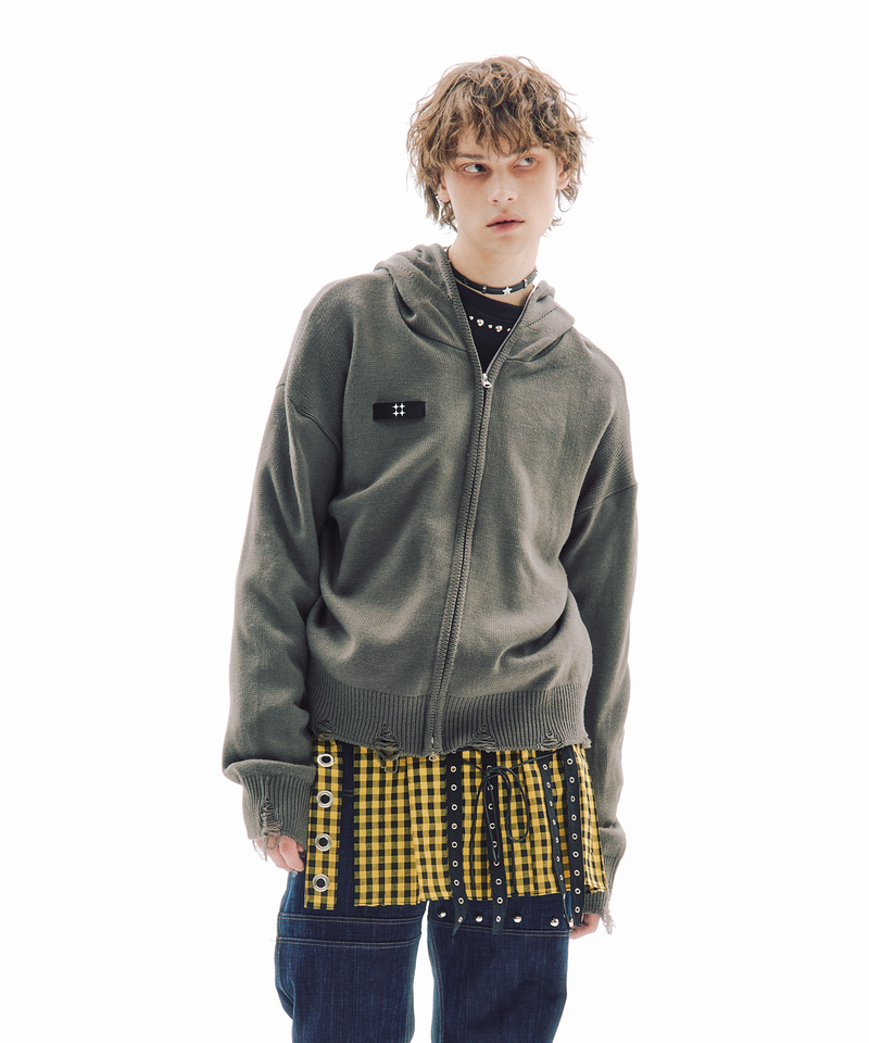 TRIP SHOP（トリップショップ）の「CRACK FULL-ZIP HOODIE（Tops）」