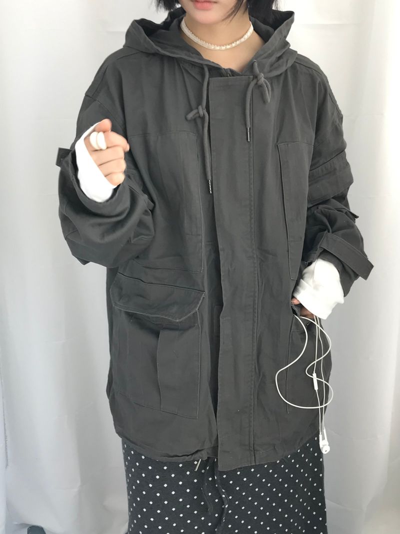 Vintage Pocket Half Bomber Jacket