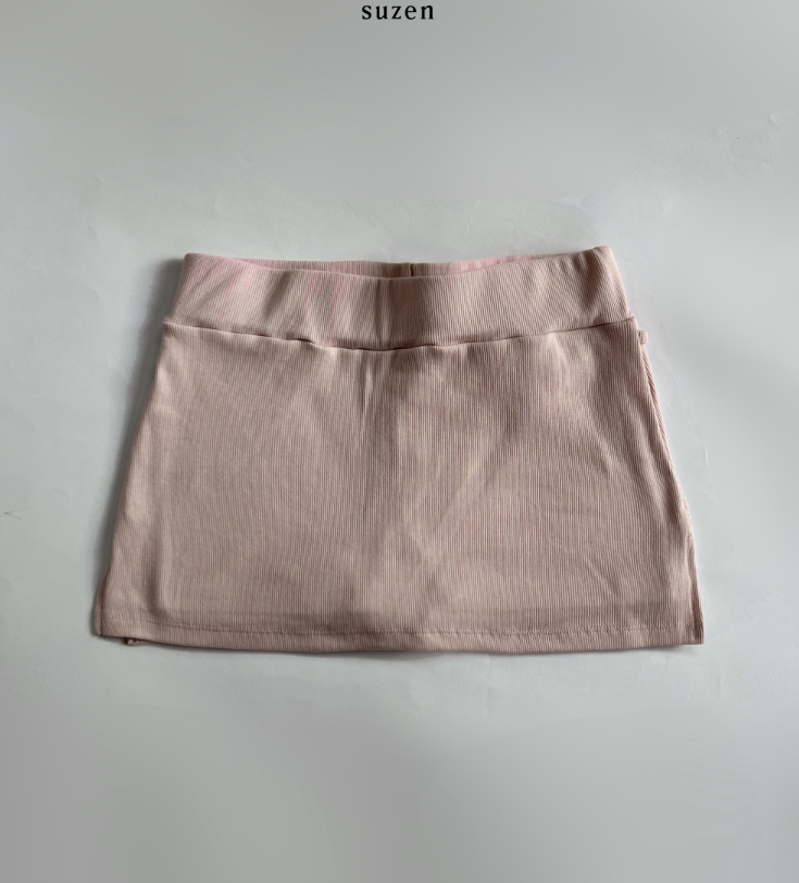 Lilia Strap Low-Waist Skirt (pink)