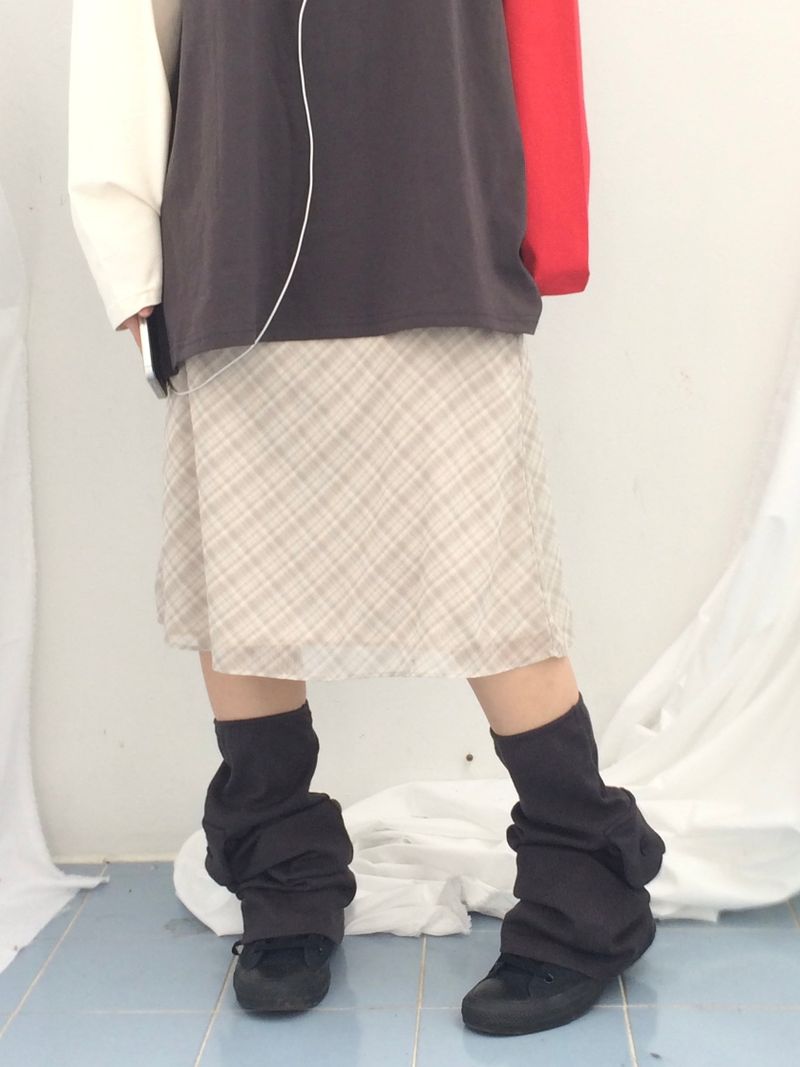 Number-printed color long sleeve