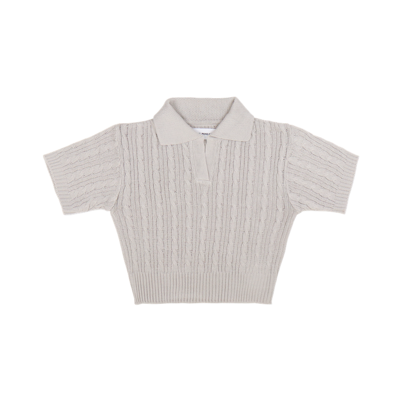FINE CABLE CN SWEATER