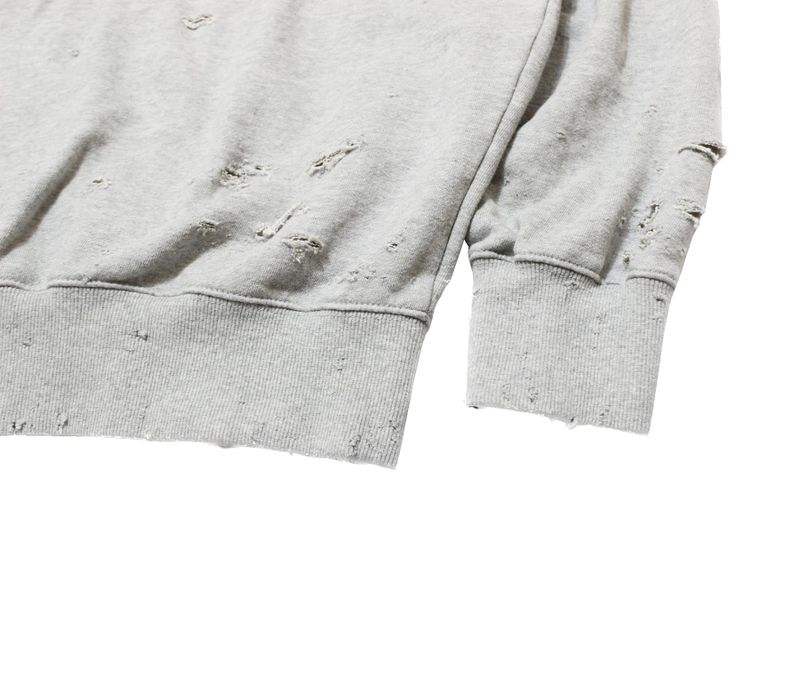 damage hoodie (gray)