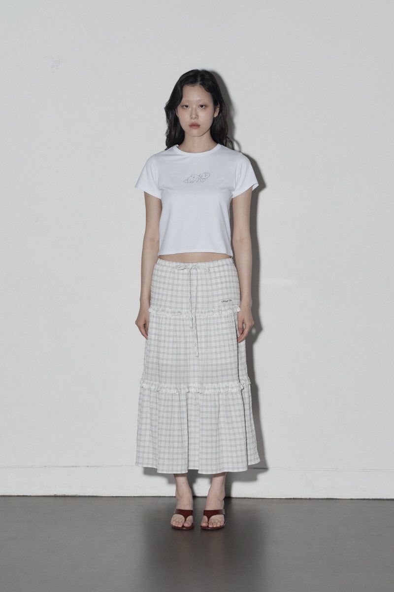long cc skirt (white)