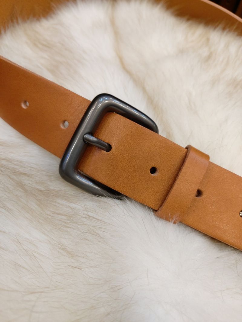 LMN Laurent Metal Cowhide Belt (4 colors)