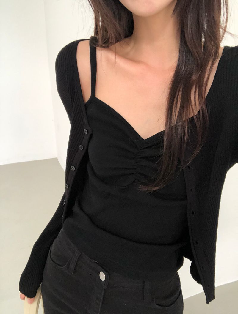 [ORIGINAL] Bella Shirring Sleeveless