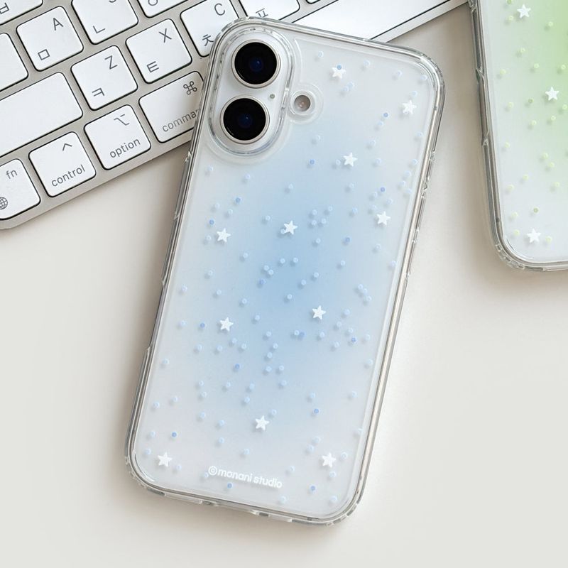 Monani Studio（モナニースタジオ）の「[Gel-hard] Spread star Phone case(Blue) (only case)（Smartphone Accessories）」