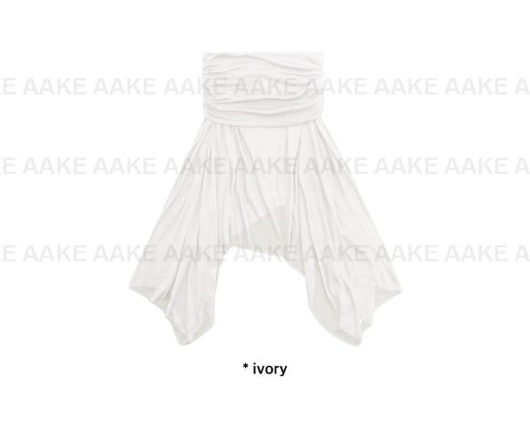 SHEER WRAP UNBALANCE SKIRT