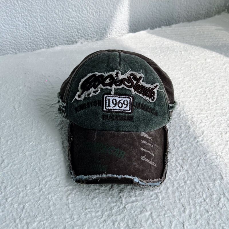 Retro Patchwork Contrast Cap