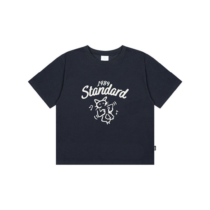 1989STANDARD（1989スタンダード）の「HAPPY CAT Cool Cotton Crop Short Sleeve (SCTSTD-0267)（Tops）」