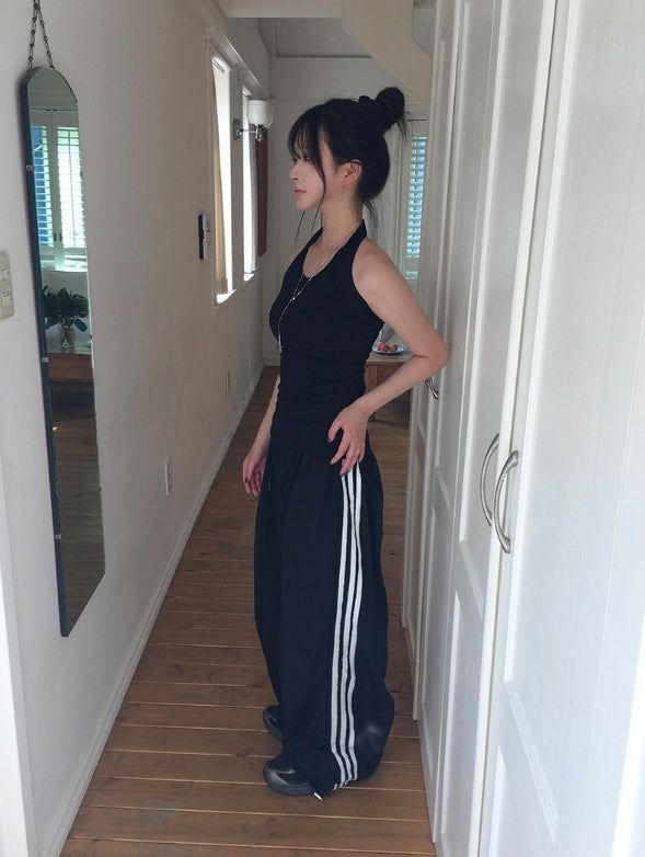 Seru Track Nylon Wide Pants